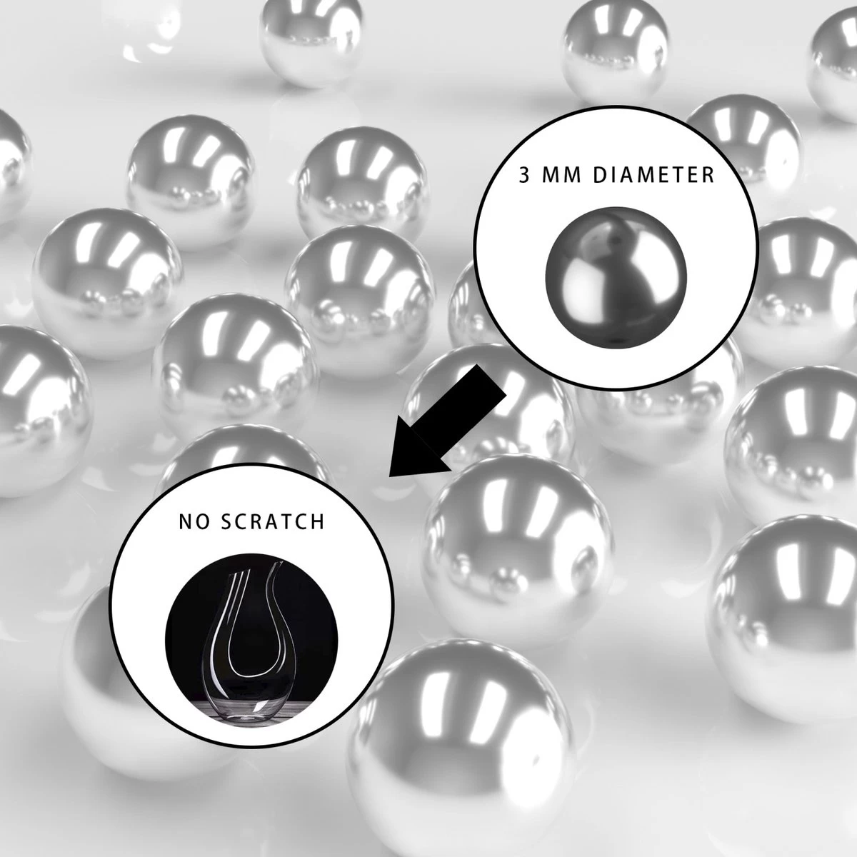 Intirilife Perles En Acier Inoxydable Pour Nettoyer Les Bocaux En Verre - Perles De Nettoyage Pour Carafes En Verre, Vases, Bouteilles, Inoxydable, 100 Pièces 5 Intirilife Perles En Acier Inoxydable Pour Nettoyer Les Bocaux En Verre - Perles De Nettoyage Pour Carafes En Verre, Vases, Bouteilles, Inoxydable, 100 Pièces – Image 3