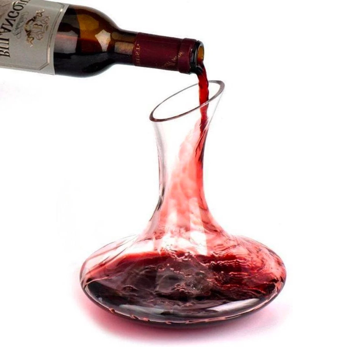 Décanteur YUNICS® - Verseur De Vin, Carafe Et Carafe à Vin - Carafe à Vin Rouge De Luxe - 1,8 L 3 Décanteur YUNICS® - Verseur De Vin, Carafe Et Carafe à Vin - Carafe à Vin Rouge De Luxe - 1,8 L