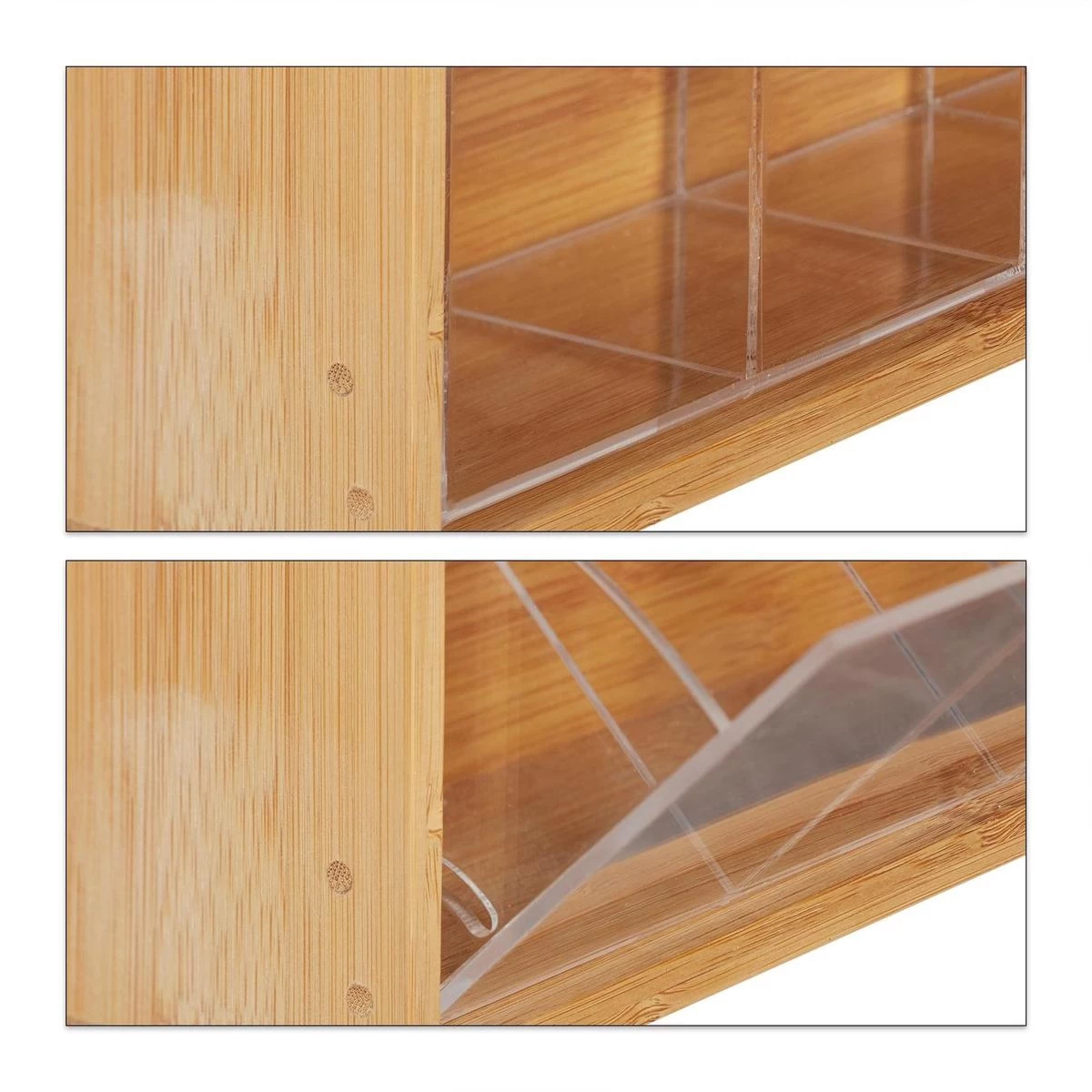 Boîte à Thé Relaxdays 5 Compartiments - Coffre à Thé - Support Pour Sachets De Thé - Bambou - Pour Env.10 Sachets De Thé 9 Boîte à Thé Relaxdays 5 Compartiments - Coffre à Thé - Support Pour Sachets De Thé - Bambou - Pour Env.10 Sachets De Thé – Image 7