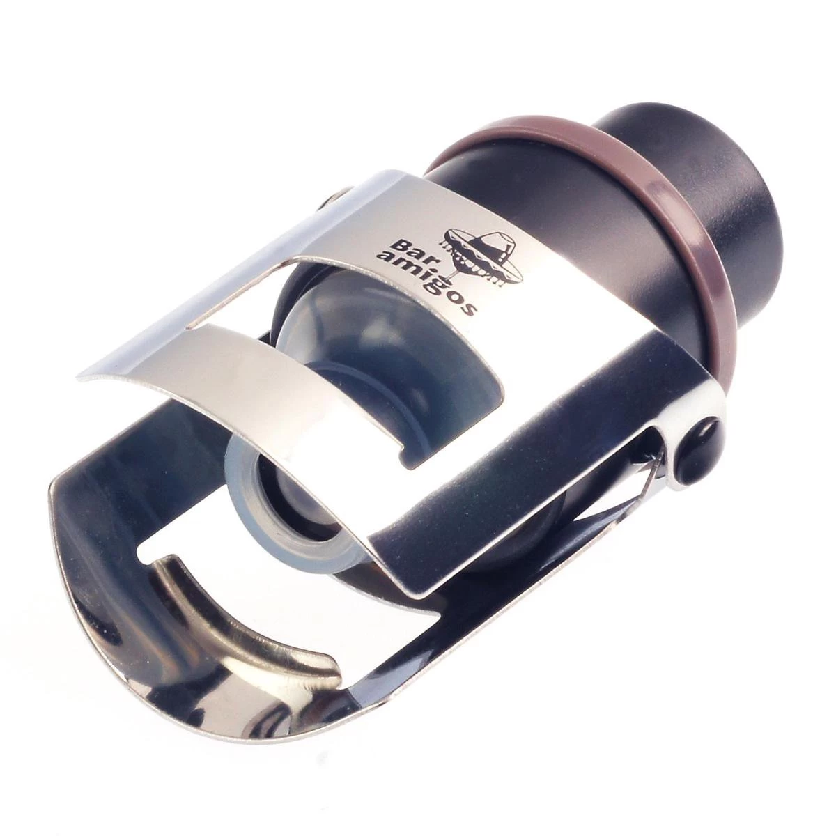 Bar Amigos Champagne Prosecco Bouchon Pressoir à Vin Pétillant - Gris 3 Bar Amigos Champagne Prosecco Bouchon Pressoir à Vin Pétillant - Gris