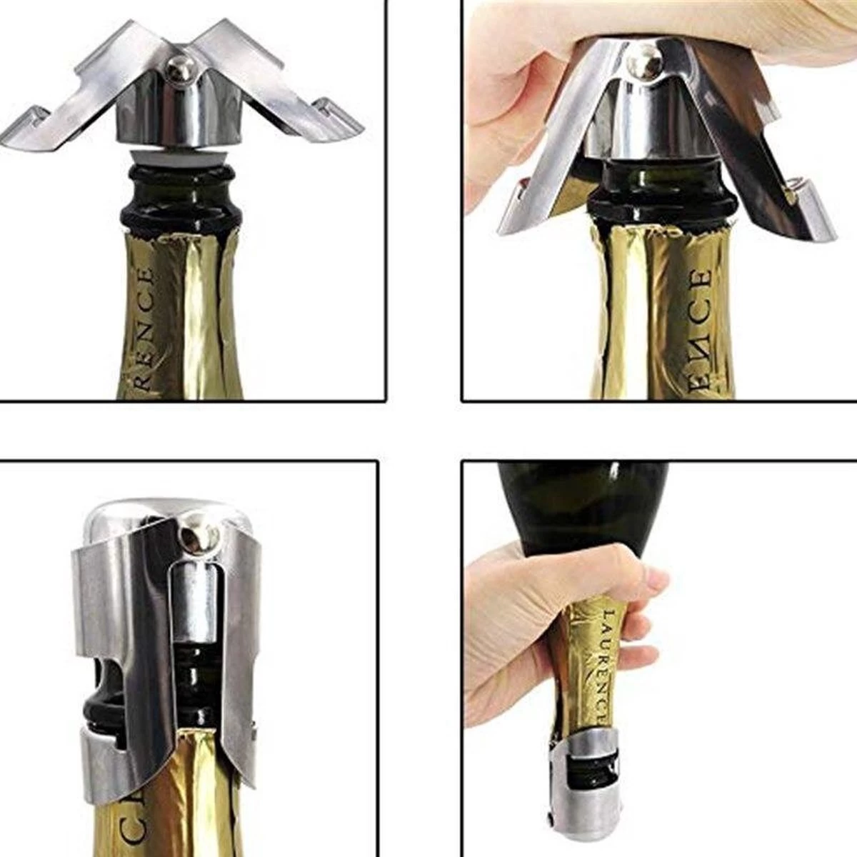 WiseGoods De Vin Et De Champagne WiseGoods - Bouchons De Vin Sous Vide Réutilisables - Bouchon De Champagne En Acier Inoxydable - Bouchon De Bouteille De Vin - Bouchon De Bouteille 7 WiseGoods De Vin Et De Champagne WiseGoods - Bouchons De Vin Sous Vide Réutilisables - Bouchon De Champagne En Acier Inoxydable - Bouchon De Bouteille De Vin - Bouchon De Bouteille – Image 5