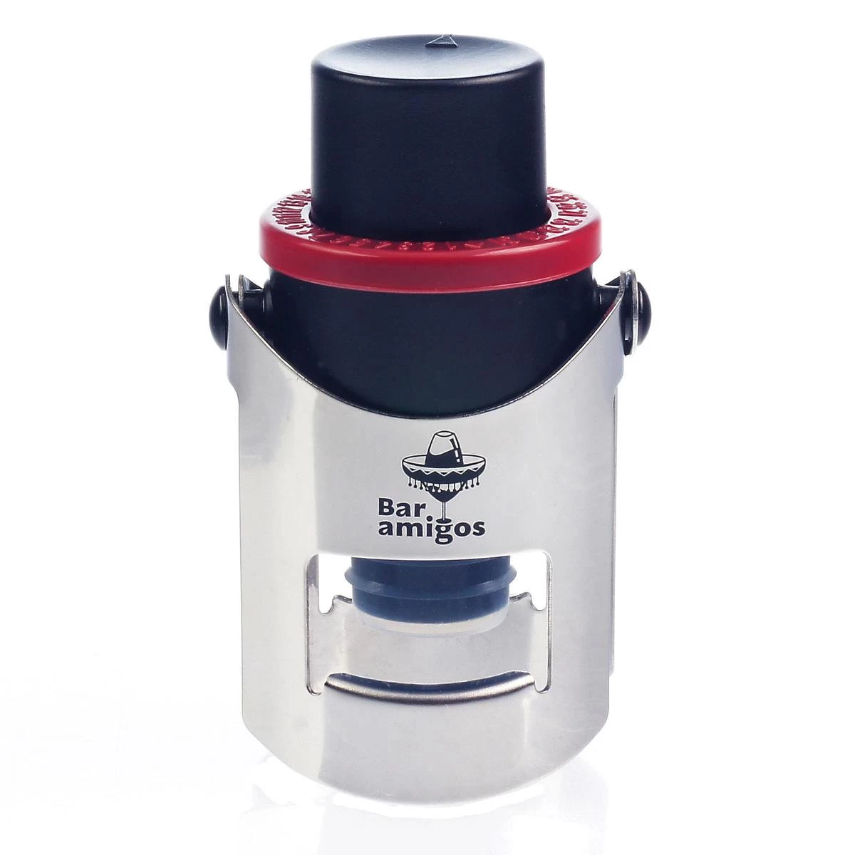 Bar Amigos Champagne Prosecco Bouchon Pressoir à Vin Pétillant - Rouge 4 Bar Amigos Champagne Prosecco Bouchon Pressoir à Vin Pétillant - Rouge – Image 2