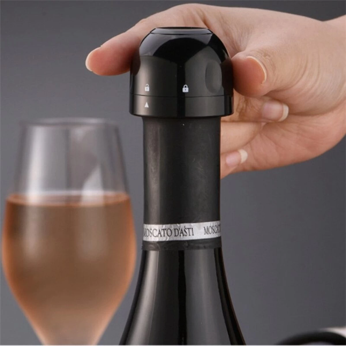 Bouchon De Champagne - Porte-bouteille De Vin - Bouchon De Vin - Couvre-bouteille Professionnel - Outils De Cuisine - Siliconen- Serrure Rotative - Bouchon De Vin Scellé 6 Bouchon De Champagne - Porte-bouteille De Vin - Bouchon De Vin - Couvre-bouteille Professionnel - Outils De Cuisine - Siliconen- Serrure Rotative - Bouchon De Vin Scellé – Image 4