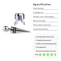 Ensemble De Vin De Luxe Cheqo® - Set De Champagne Avec Bec Verseur - Bouchon De Vin - Set De Valve De Vin 8 Ensemble De Vin De Luxe Cheqo® - Set De Champagne Avec Bec Verseur - Bouchon De Vin - Set De Valve De Vin -Dégustation Délicate 1200x1200 1300