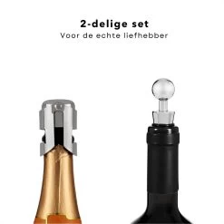 Ensemble De Vin De Luxe Cheqo® - Set De Champagne Avec Bec Verseur - Bouchon De Vin - Set De Valve De Vin 10 Ensemble De Vin De Luxe Cheqo® - Set De Champagne Avec Bec Verseur - Bouchon De Vin - Set De Valve De Vin -Dégustation Délicate 1200x1200 1302
