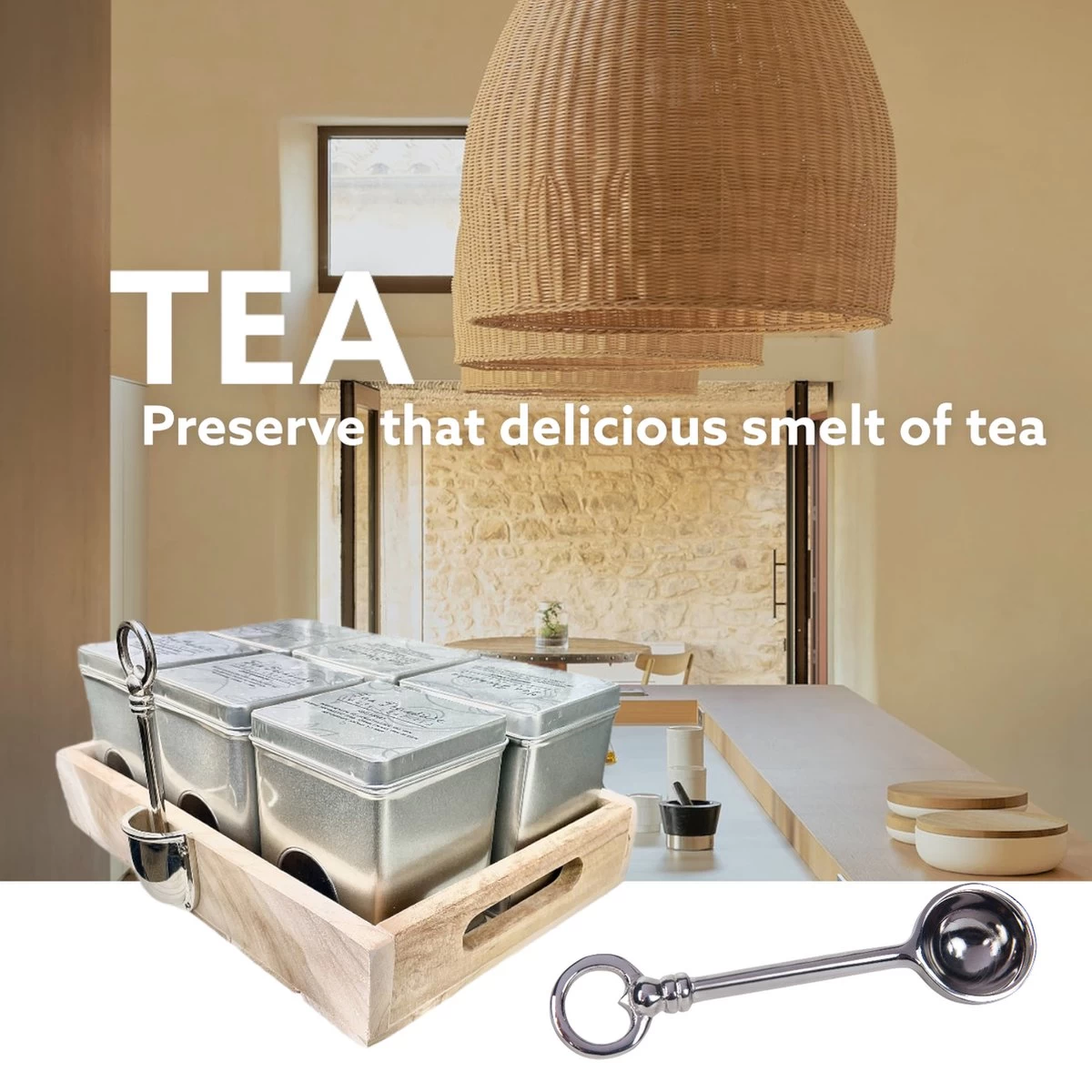 Plateau De Thé Tea Treasure - Argent - Expérience De Thé Ultime Pour Servir Du Thé En Vrac - Boîte à Thé - Cuillères à Mesurer - Cadeau - Cadeaux Sinterklaas - Paquet De Noël - Cadeau De Noël - Paquet Cadeau - Paquet Cocooning Femme 3 Plateau De Thé Tea Treasure - Argent - Expérience De Thé Ultime Pour Servir Du Thé En Vrac - Boîte à Thé - Cuillères à Mesurer - Cadeau - Cadeaux Sinterklaas - Paquet De Noël - Cadeau De Noël - Paquet Cadeau - Paquet Cocooning Femme
