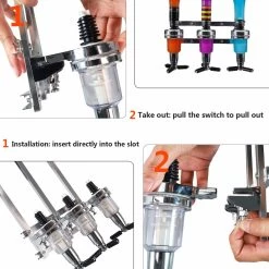 Bar Butler Porte-Bouteille Mural Pour 6 Bouteilles Distributeur De Boissons Cocktail Pour Man Cave Home Bar Cuisine, 53x11x36 Cm - Nevi -Dégustation Délicate 1200x1200 1316