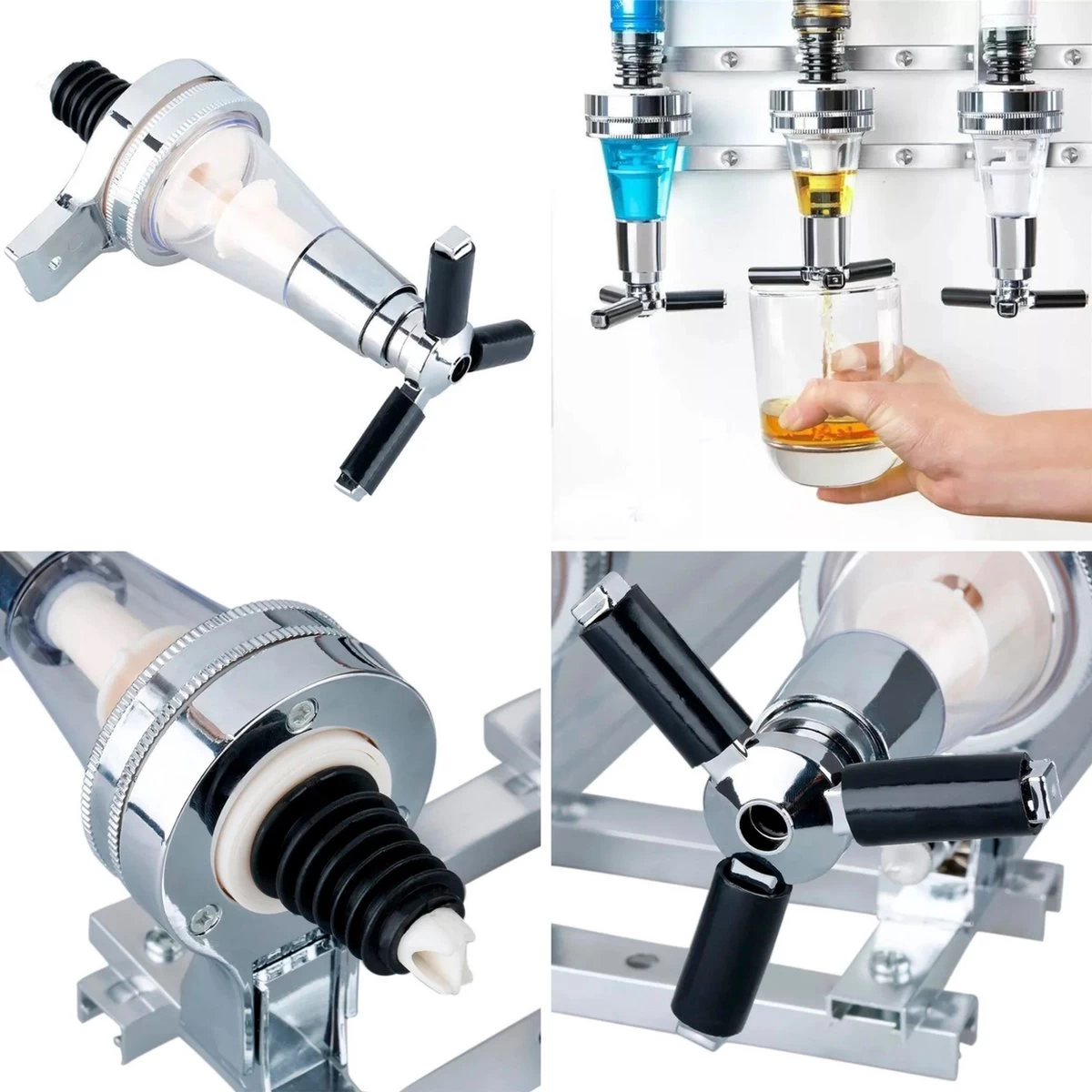 Distributeur De Bar - Distributeur Mural - Décoration Murale - Distributeur De Bouteilles - Porte-bouteilles - Bar - Shots - 6 Bouteilles 6 Distributeur De Bar - Distributeur Mural - Décoration Murale - Distributeur De Bouteilles - Porte-bouteilles - Bar - Shots - 6 Bouteilles – Image 4