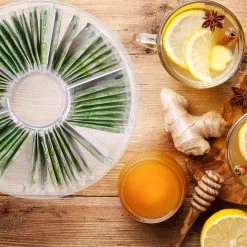 Relaxdays 2 X Boîte à Thé Ronde - Boîte à Thé Transparente - Boîte De Rangement Sachets De Thé - 6 Compartiments -Dégustation Délicate 1200x1200 134