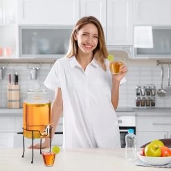 Distributeur De Boissons Relaxdays Avec Robinet Et Support - Couvercle De Robinet De Limonade - Distributeur De Jus -Dégustation Délicate 1200x1200 1342