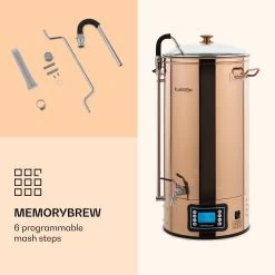 Installation De Brassage De Bière Mundschenk XXL Bouilloire à Purée 3000 W 50 L Acier Inoxydable 304 -Dégustation Délicate 1200x1200 1354