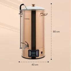 Installation De Brassage De Bière Mundschenk XXL Bouilloire à Purée 3000 W 50 L Acier Inoxydable 304 -Dégustation Délicate 1200x1200 1355