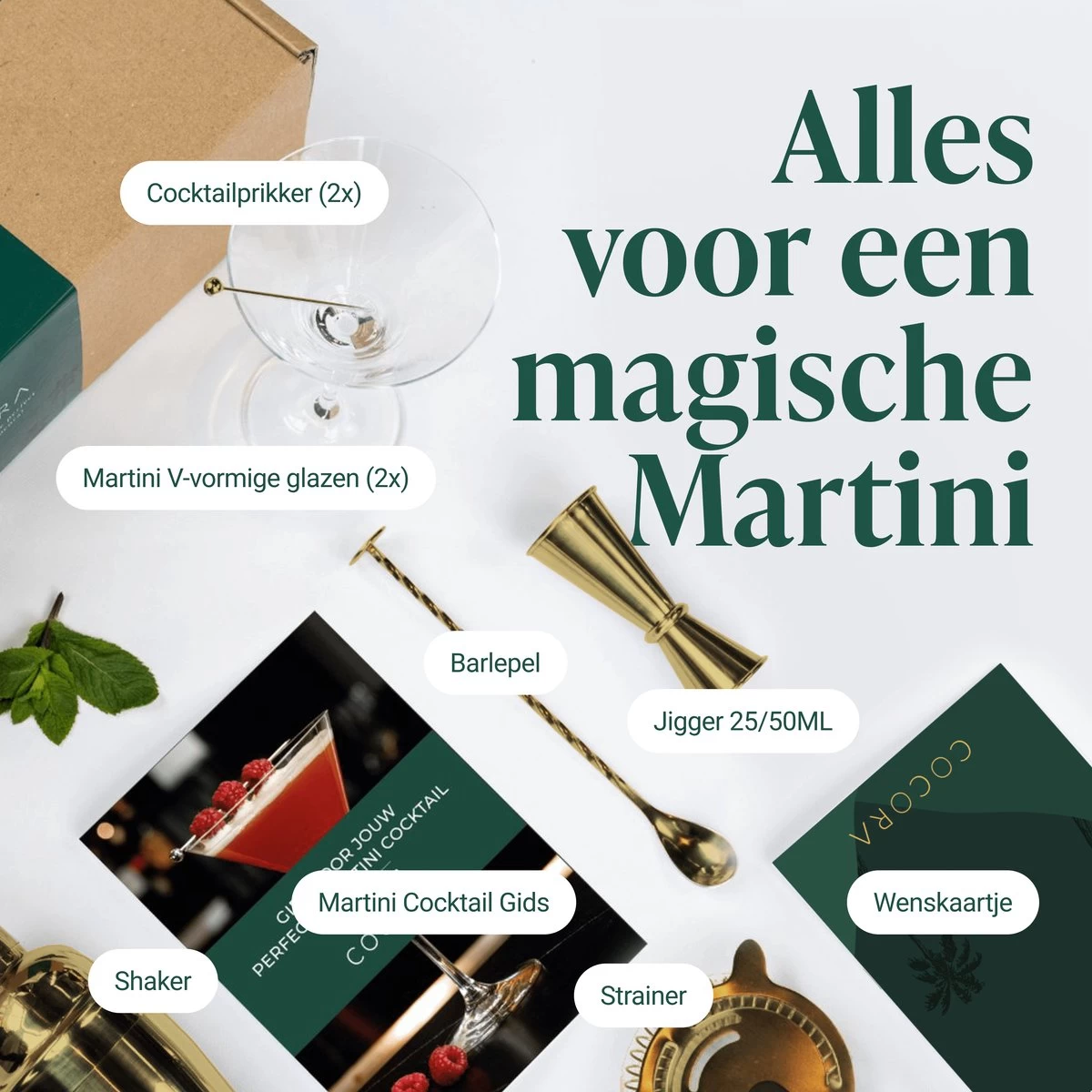 Cocora Martini Set - Ensemble Cocktail 8 Pièces - Or - 2 Verres Martini - Shaker Cocktail - Guide Martini 4 Cocora Martini Set - Ensemble Cocktail 8 Pièces - Or - 2 Verres Martini - Shaker Cocktail - Guide Martini – Image 2