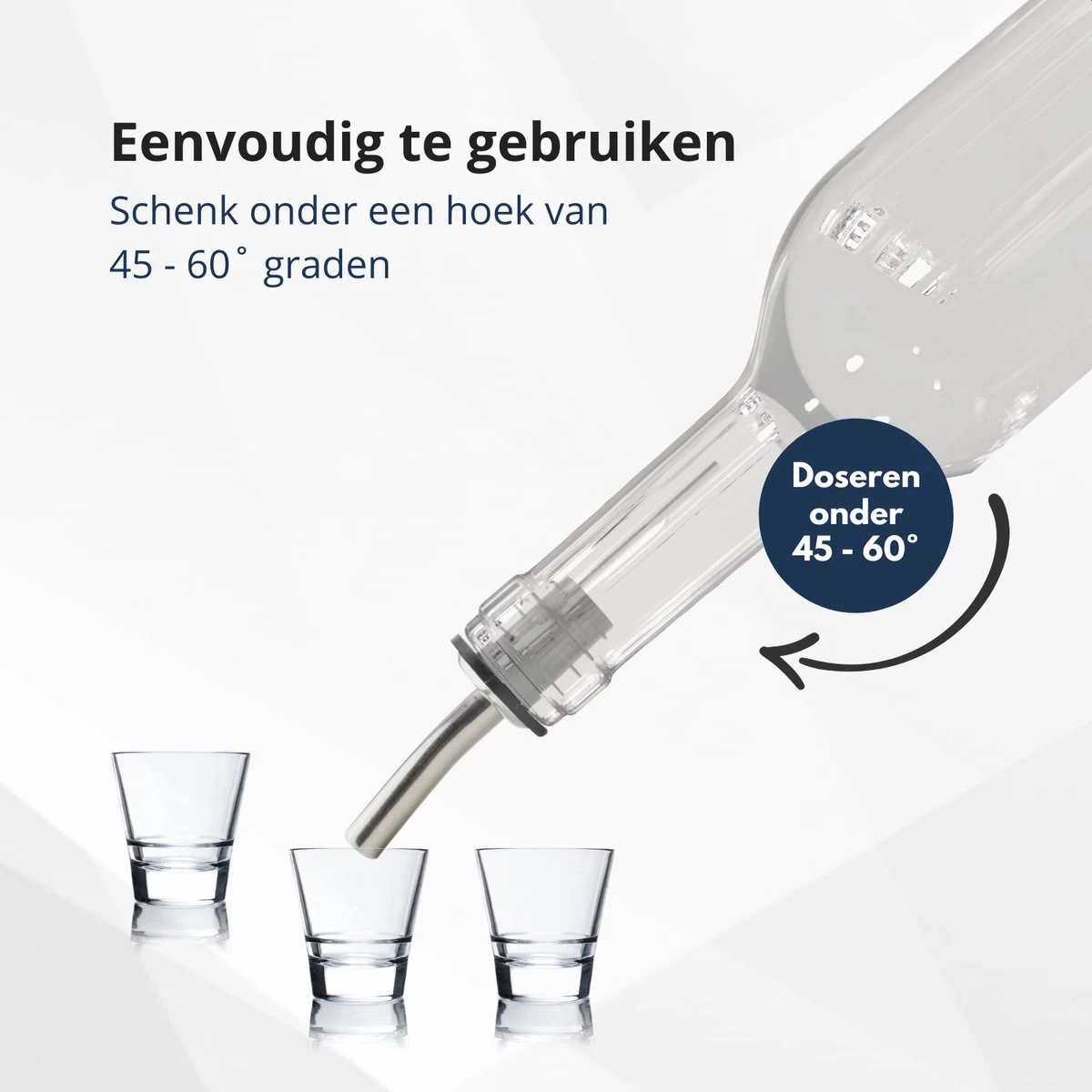 Veluw Boisson Verseur Boisson - Becs Verseurs Professionnels - Bouchon Verseur En Acier Inoxydable à Débit Rapide (4 Pièces) 6 Veluw Boisson Verseur Boisson - Becs Verseurs Professionnels - Bouchon Verseur En Acier Inoxydable à Débit Rapide (4 Pièces) – Image 4
