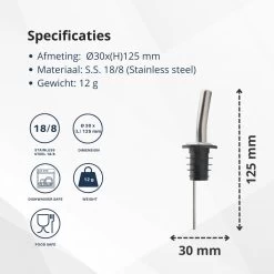 Veluw Boisson Verseur Boisson - Becs Verseurs Professionnels - Bouchon Verseur En Acier Inoxydable à Débit Rapide (4 Pièces) 16 Veluw Boisson Verseur Boisson - Becs Verseurs Professionnels - Bouchon Verseur En Acier Inoxydable à Débit Rapide (4 Pièces) -Dégustation Délicate 1200x1200 1436