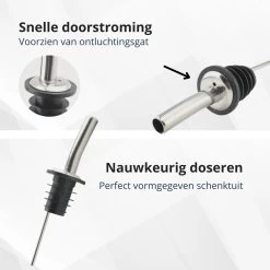 Veluw Boisson Verseur Boisson - Becs Verseurs Professionnels - Bouchon Verseur En Acier Inoxydable à Débit Rapide (4 Pièces) 17 Veluw Boisson Verseur Boisson - Becs Verseurs Professionnels - Bouchon Verseur En Acier Inoxydable à Débit Rapide (4 Pièces) -Dégustation Délicate 1200x1200 1437