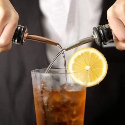 Set De 2 Becs Verseurs - Professionnel - Vin - Cocktail - Bec Verseur - Huile D'olive - Entonnoir - Alcohol - Boisson - Bar - Acier Inoxydable - De Heble® -Dégustation Délicate 1200x1200 1444