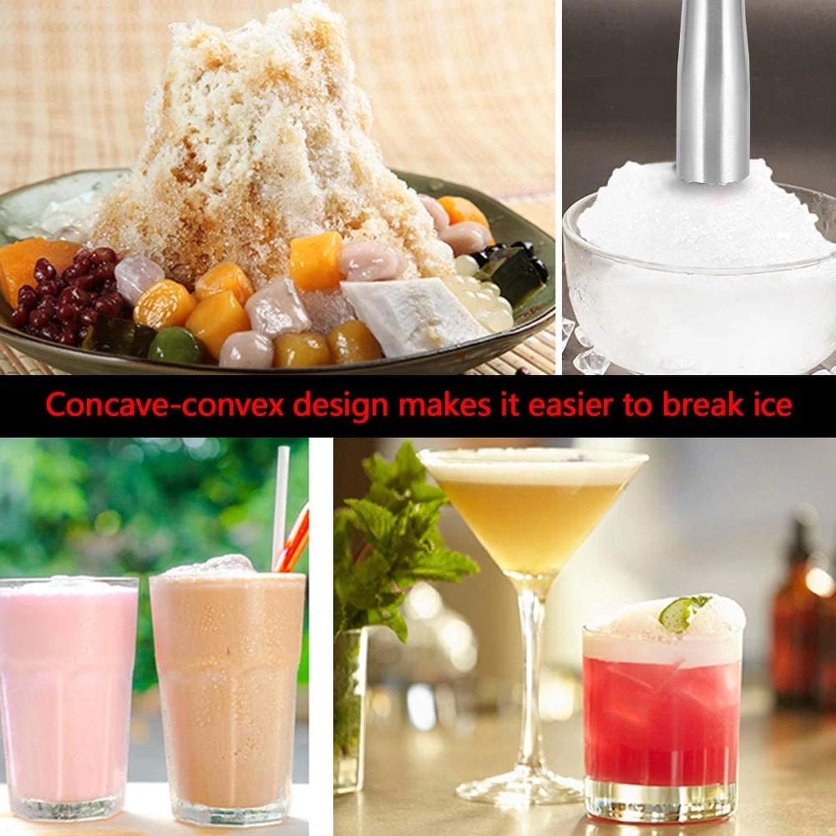 Pilon à Cocktail En Acier Inoxydable, Pilon à Boisson Mélangeur à Cocktail Mojitos Fruit Pilon Citron Marteau Pilon Bar Outil Pour Faire De Délicieux Mojitos, 8.9inch 5 Pilon à Cocktail En Acier Inoxydable, Pilon à Boisson Mélangeur à Cocktail Mojitos Fruit Pilon Citron Marteau Pilon Bar Outil Pour Faire De Délicieux Mojitos, 8.9inch – Image 3