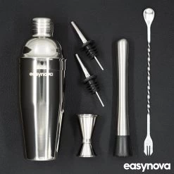Easynova - Set Shaker à Cocktail - 6 Pièces - Shaker à Cocktail - Acier Inoxydable - Coffret Cadeau 12 Easynova - Set Shaker à Cocktail - 6 Pièces - Shaker à Cocktail - Acier Inoxydable - Coffret Cadeau -Dégustation Délicate 1200x1200 1456