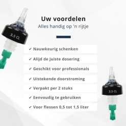 Veluw Bullet Measure Verser 3,5 Cl - Boisson Professionnel Pour Boissons - Vert - Set De 2 -Dégustation Délicate 1200x1200 1464