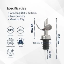 Bec Verseur D'huile D'olive Veluw Pour Bouteille - Verseur - Acier Inoxydable (2 Pièces) -Dégustation Délicate 1200x1200 1471