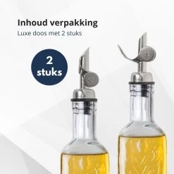 Bec Verseur D'huile D'olive Veluw Pour Bouteille - Verseur - Acier Inoxydable (2 Pièces) -Dégustation Délicate 1200x1200 1472