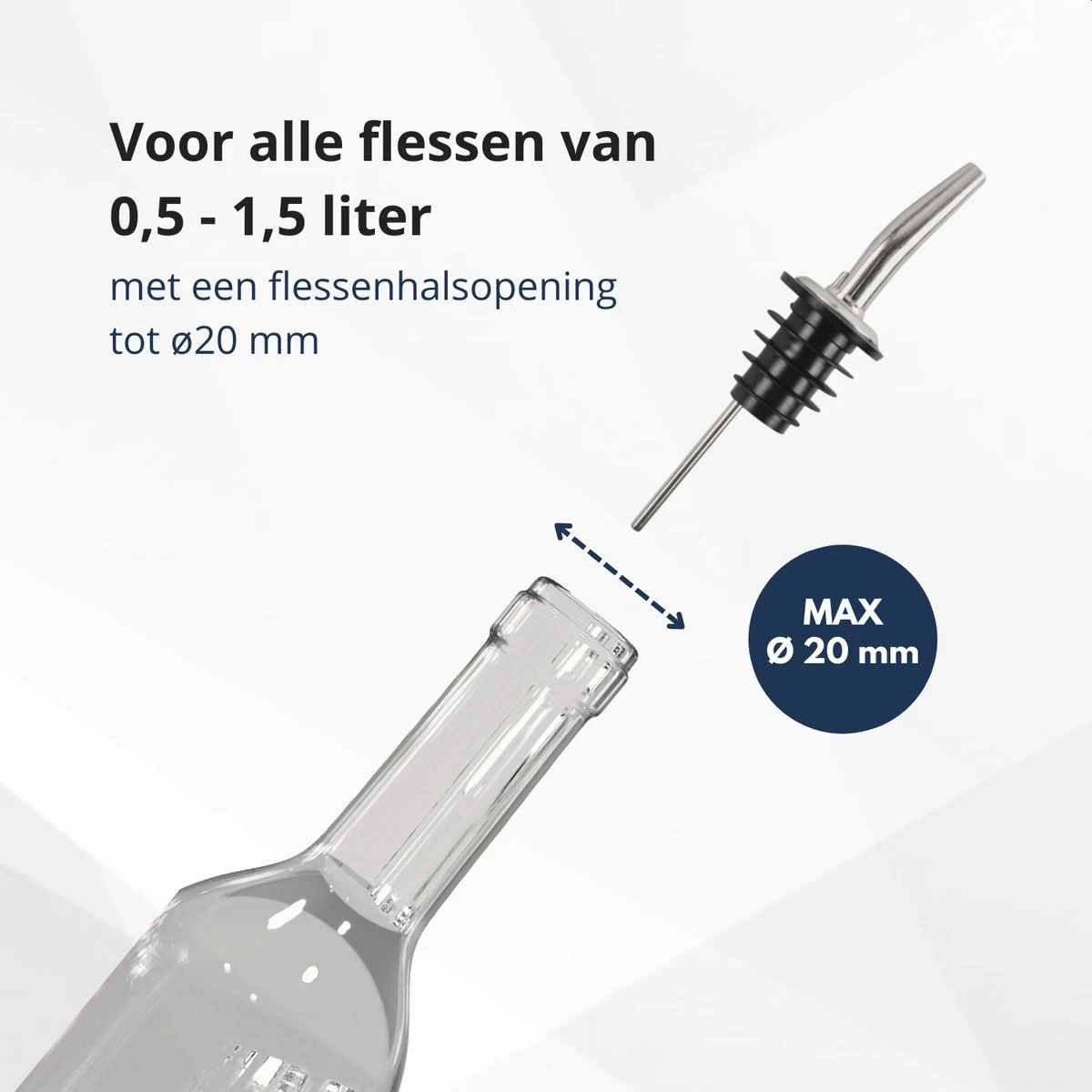 Veluw Boisson Verseur Pour Boissons - Becs Verseurs Professionnels - Bouchon Verseur En Acier Inoxydable à Débit Lent (4 Pièces) 4 Veluw Boisson Verseur Pour Boissons - Becs Verseurs Professionnels - Bouchon Verseur En Acier Inoxydable à Débit Lent (4 Pièces) – Image 2
