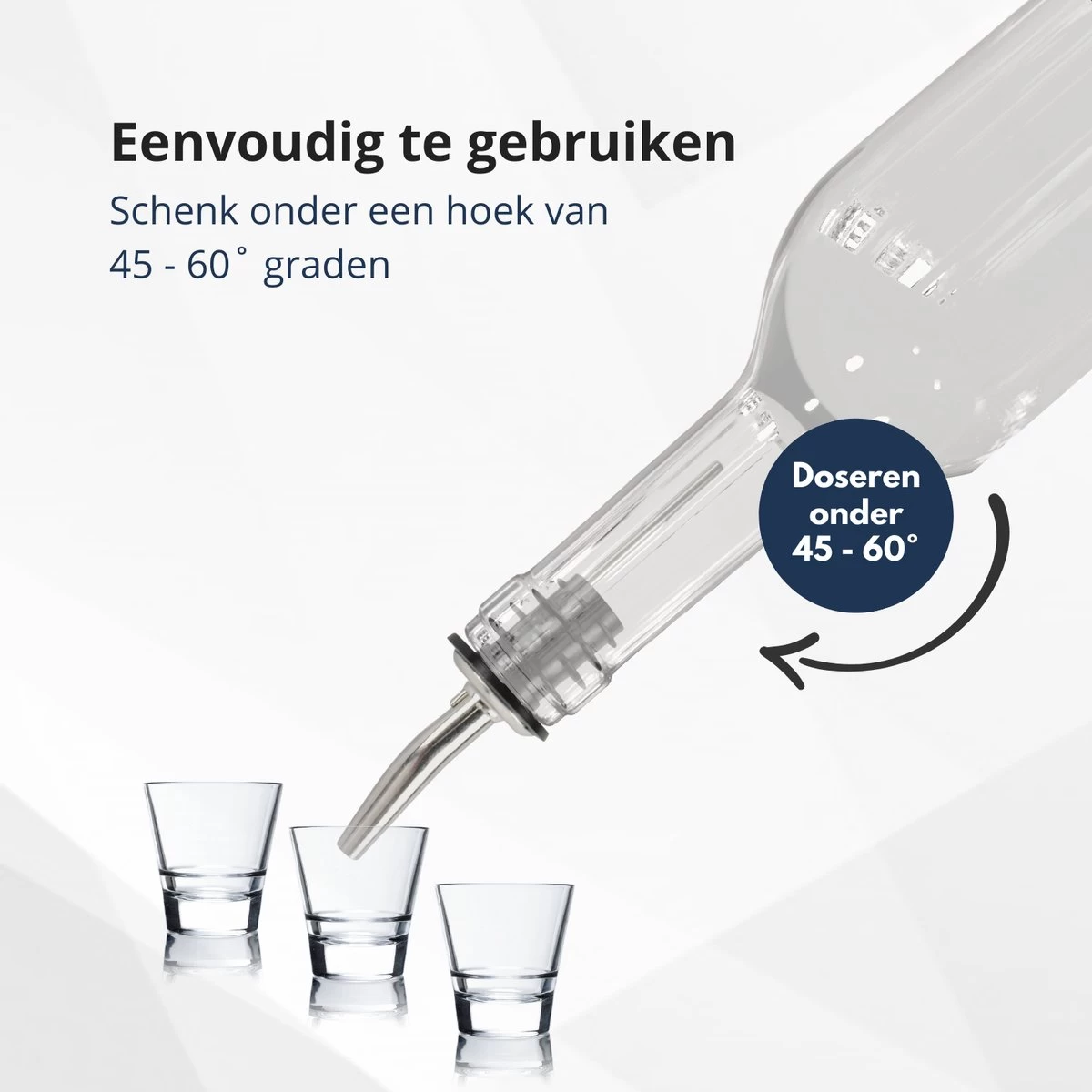Veluw Boisson Verseur Pour Boissons - Becs Verseurs Professionnels - Bouchon Verseur En Acier Inoxydable à Débit Lent (4 Pièces) 5 Veluw Boisson Verseur Pour Boissons - Becs Verseurs Professionnels - Bouchon Verseur En Acier Inoxydable à Débit Lent (4 Pièces) – Image 3