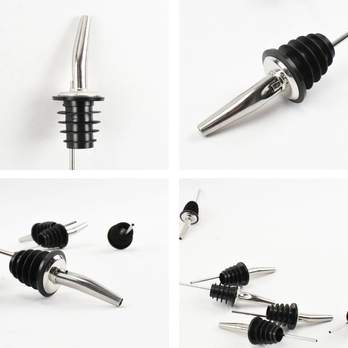 Veluw Boisson Verseur Pour Boissons - Becs Verseurs Professionnels - Bouchon Verseur En Acier Inoxydable à Débit Lent (4 Pièces) 8 Veluw Boisson Verseur Pour Boissons - Becs Verseurs Professionnels - Bouchon Verseur En Acier Inoxydable à Débit Lent (4 Pièces) – Image 6