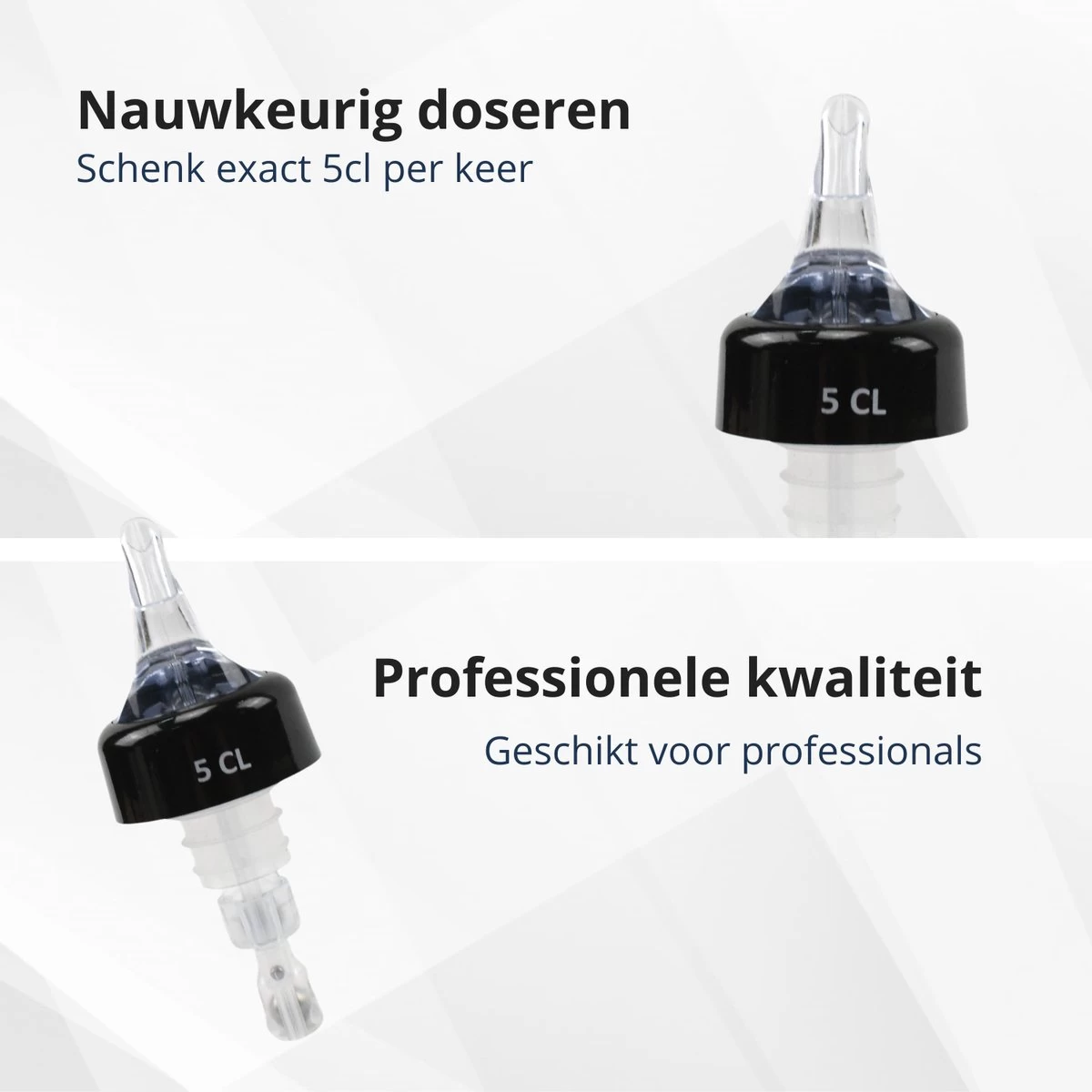 Veluw Bullet Measure Verser 5 Cl - Boisson Professionnel Pour Boissons - Transparent - Set De 2 5 Veluw Bullet Measure Verser 5 Cl - Boisson Professionnel Pour Boissons - Transparent - Set De 2 – Image 3