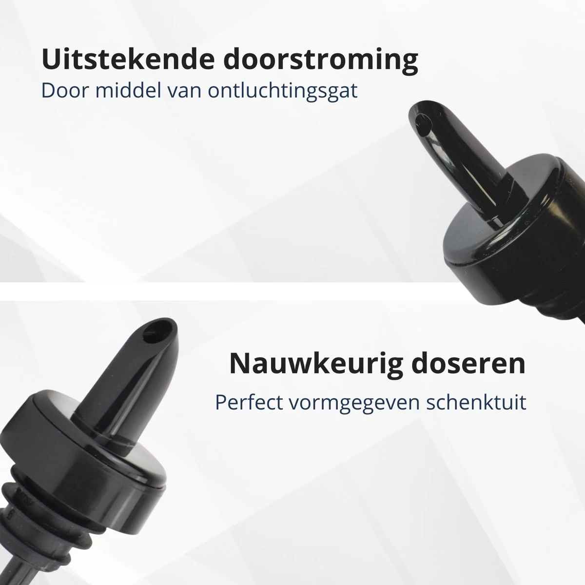 Veluw Spout Boisson - Bouchon Verseur Professionnel Pour Boisson - Plastique - Zwart ( Set De 4) 4 Veluw Spout Boisson - Bouchon Verseur Professionnel Pour Boisson - Plastique - Zwart ( Set De 4) – Image 2