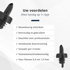 Veluw Spout Boisson - Bouchon Verseur Professionnel Pour Boisson - Plastique - Zwart ( Set De 4) 14 Veluw Spout Boisson - Bouchon Verseur Professionnel Pour Boisson - Plastique - Zwart ( Set De 4) -Dégustation Délicate 1200x1200 1493