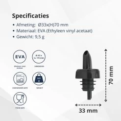 Veluw Spout Boisson - Bouchon Verseur Professionnel Pour Boisson - Plastique - Zwart ( Set De 4) 17 Veluw Spout Boisson - Bouchon Verseur Professionnel Pour Boisson - Plastique - Zwart ( Set De 4) -Dégustation Délicate 1200x1200 1496
