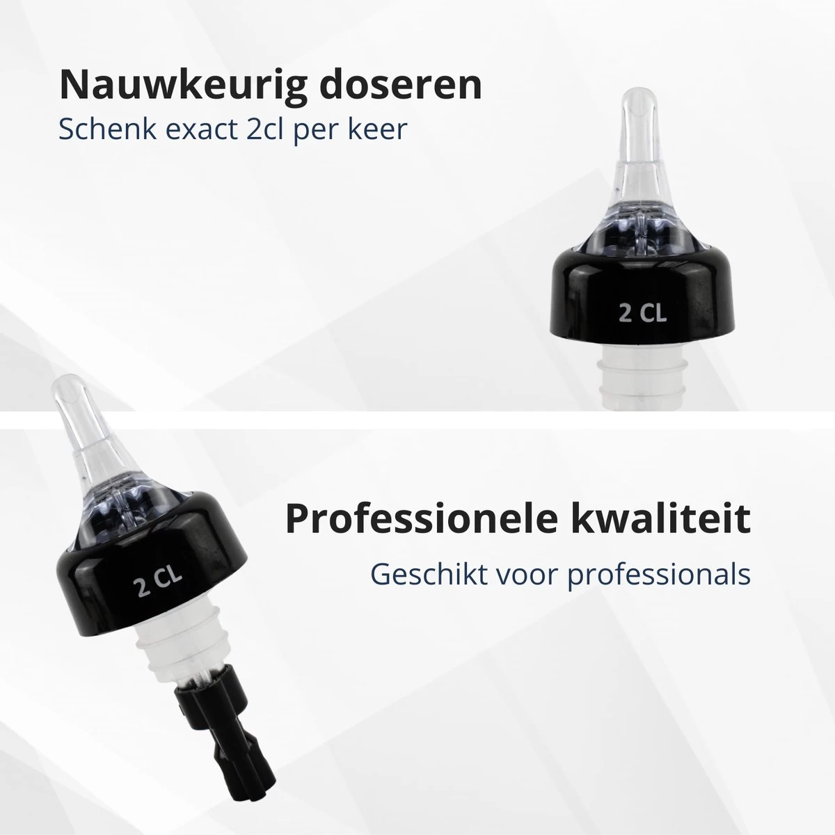 Veluw Bullet Measure Verser 2 Cl - Boisson Professionnel Pour Boissons - Zwart - Set De 2 6 Veluw Bullet Measure Verser 2 Cl - Boisson Professionnel Pour Boissons - Zwart - Set De 2 – Image 4