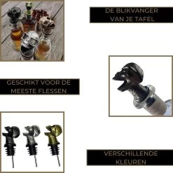 Catrinaz® - Verseur Premium Avec Tête De Mort - Bec Verseur - Verseur à Vin - Verseur - Zwart - Tête De Mort Noire - Tête De Mort - Coffret Cadeau Luxe - Cadeau Uniek - Cadeau Homme Et Femme -Dégustation Délicate 1200x1200 1505