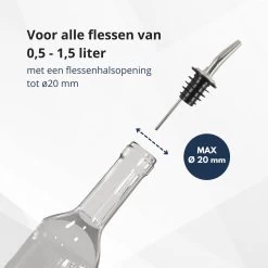 Veluw Boisson Verseur Pour Boissons - Becs Verseurs Professionnels - Bouchon Verseur En Acier Inoxydable à Débit Lent (3 Pièces) 13 Veluw Boisson Verseur Pour Boissons - Becs Verseurs Professionnels - Bouchon Verseur En Acier Inoxydable à Débit Lent (3 Pièces) -Dégustation Délicate 1200x1200 1515