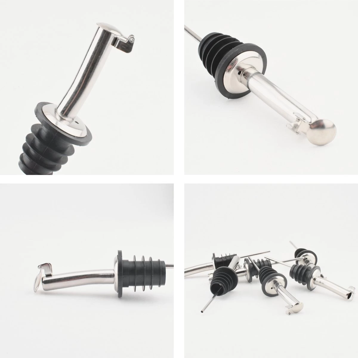 Veluw Boisson Verseur Boisson - Becs Verseurs Professionnels - Bouchon Verseur En Acier Inoxydable Avec Flip-Top (6 Pièces) 8 Veluw Boisson Verseur Boisson - Becs Verseurs Professionnels - Bouchon Verseur En Acier Inoxydable Avec Flip-Top (6 Pièces) – Image 6