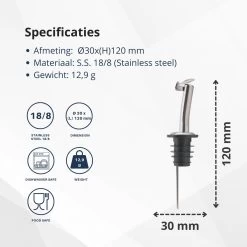 Veluw Boisson Verseur Boisson - Becs Verseurs Professionnels - Bouchon Verseur En Acier Inoxydable Avec Flip-Top (6 Pièces) 17 Veluw Boisson Verseur Boisson - Becs Verseurs Professionnels - Bouchon Verseur En Acier Inoxydable Avec Flip-Top (6 Pièces) -Dégustation Délicate 1200x1200 1533