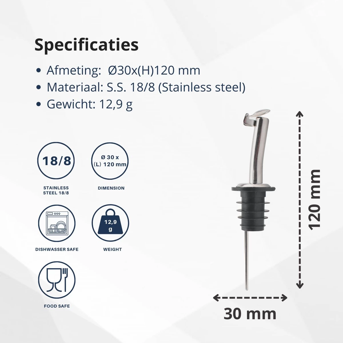 Veluw Boisson Verseur Boisson - Becs Verseurs Professionnels - Bouchon Verseur En Acier Inoxydable Avec Flip-Top (6 Pièces) 10 Veluw Boisson Verseur Boisson - Becs Verseurs Professionnels - Bouchon Verseur En Acier Inoxydable Avec Flip-Top (6 Pièces) – Image 8