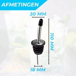 Bec Verseur Verrouillable En Acier Inoxydable De Premium Supérieure Avec Capuchons En Caoutchouc - Becs Verseurs Becs Verseurs - Dosage Facile -Dégustation Délicate 1200x1200 1543