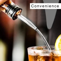 Doodadeals® Bec Verseur Professionnel En Liège Long En Acier Inoxydable - 1 Pcs