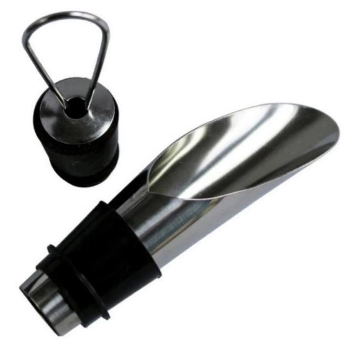 2x Bec Verseur De Bouteille De Vin Avec Bouchon En Acier Inoxydable - Bouchon Verseur / Bouchon D'étanchéité - Bec Verseur / Bouchon Verseur 4 2x Bec Verseur De Bouteille De Vin Avec Bouchon En Acier Inoxydable - Bouchon Verseur / Bouchon D'étanchéité - Bec Verseur / Bouchon Verseur – Image 2