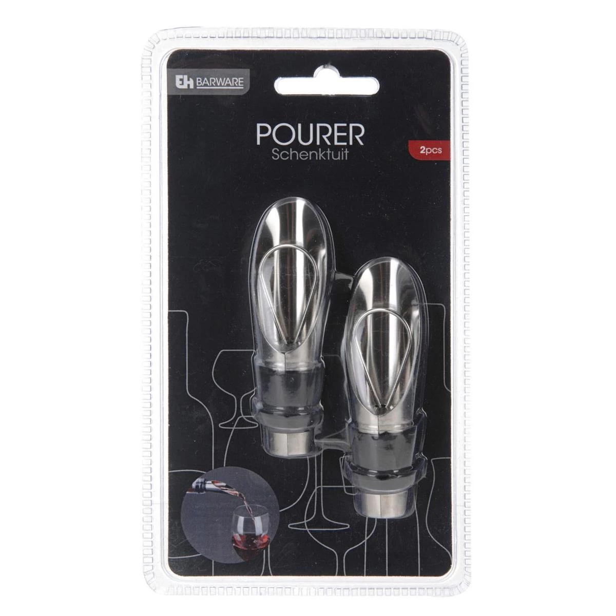 2x Bec Verseur De Bouteille De Vin Avec Bouchon En Acier Inoxydable - Bouchon Verseur / Bouchon D'étanchéité - Bec Verseur / Bouchon Verseur 6 2x Bec Verseur De Bouteille De Vin Avec Bouchon En Acier Inoxydable - Bouchon Verseur / Bouchon D'étanchéité - Bec Verseur / Bouchon Verseur – Image 4