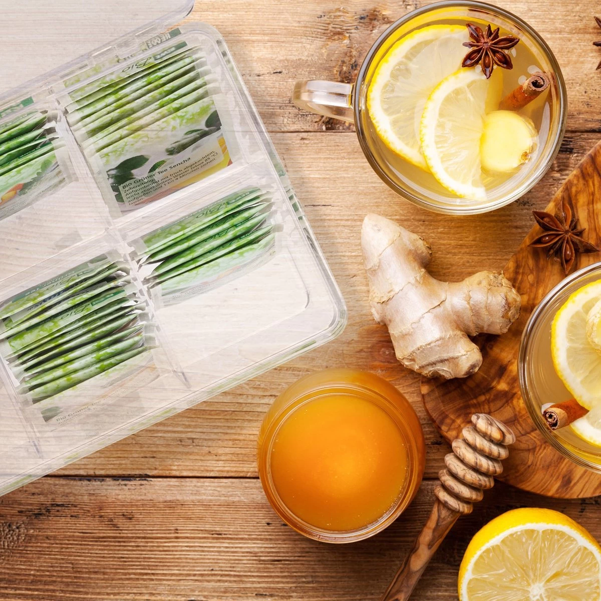 Relaxdays 4 X Boîte à Thé Transparent - Boîte à Thé 6 Compartiments - Organisateur De Sachets De Thé - Rectangle 8 Relaxdays 4 X Boîte à Thé Transparent - Boîte à Thé 6 Compartiments - Organisateur De Sachets De Thé - Rectangle – Image 6