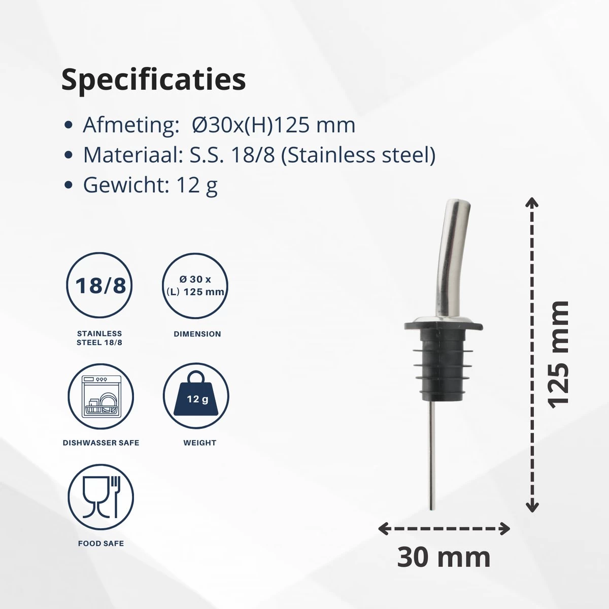 Veluw Boisson Verseur Boisson - Becs Verseurs Professionnels - Bouchon Verseur En Acier Inoxydable à Débit Rapide (2 Pièces) 9 Veluw Boisson Verseur Boisson - Becs Verseurs Professionnels - Bouchon Verseur En Acier Inoxydable à Débit Rapide (2 Pièces) – Image 7