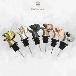 Catrinaz® - Verseur Premium Avec Tête De Mort - Bec Verseur - Verseur à Vin - Verseur - Couleur Argent - Tête De Mort Argentée - Tête De Mort - Coffret Cadeau Luxe - Cadeau Uniek - Cadeau Pour Homme Et Femme -Dégustation Délicate 1200x1200 1591