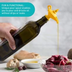 Oiladdin Bec Verseur Et Bouchon D'huile, Bec Verseur D'huile En Silicone Pour Huile D'olive, Bouchon De Bouteille De Distributeur D'huile De Design De Lampe Aladdin , 8 X 9 X 4,5 Cm, Jaune 15 Oiladdin Bec Verseur Et Bouchon D'huile, Bec Verseur D'huile En Silicone Pour Huile D'olive, Bouchon De Bouteille De Distributeur D'huile De Design De Lampe Aladdin , 8 X 9 X 4,5 Cm, Jaune -Dégustation Délicate 1200x1200 1599