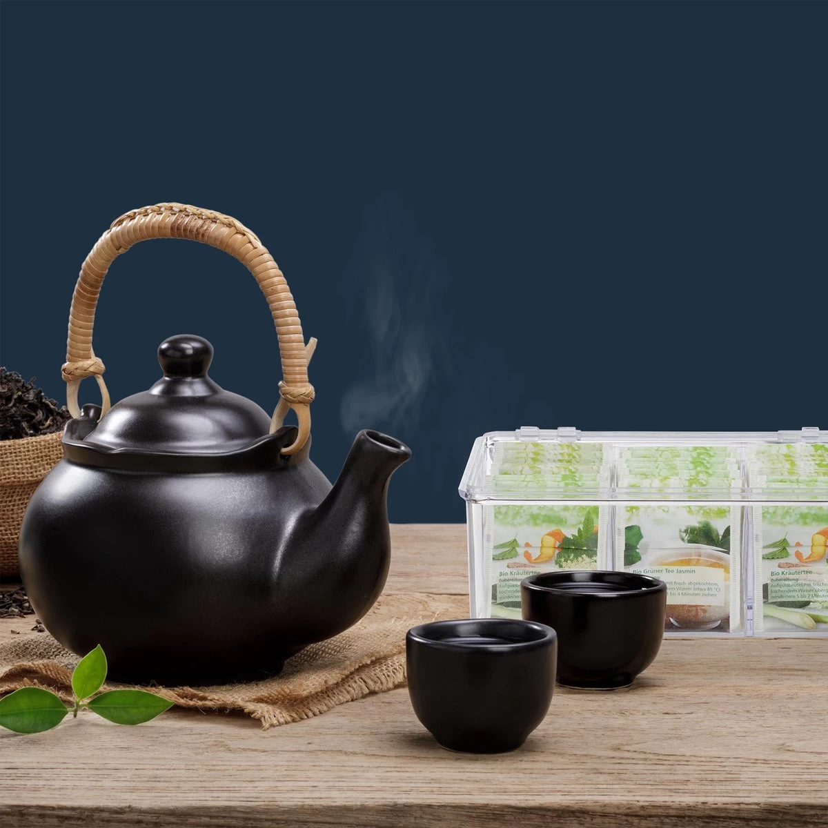 Relaxdays 8 X Boîte à Thé Transparent - Boîte à Thé 6 Compartiments - Organisateur De Sachets De Thé - Rectangle 4 Relaxdays 8 X Boîte à Thé Transparent - Boîte à Thé 6 Compartiments - Organisateur De Sachets De Thé - Rectangle – Image 2