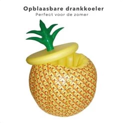 Cheqo® Seau à Glace - Refroidisseur à Boisson Opblaasbaar - Porte-Boisson - Refroidisseur à Bouteille - Refroidisseur à Vin - Ø25cm - Ananas Opblaasbaar - Hauteur 33cm -Dégustation Délicate 1200x1200 1610