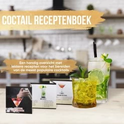 Strex Cocktail Set Zwart Acier Inoxydable 21 Pièces (750ml) - Incl. Livre De Recettes NL - Cocktail Shaker - Coffret Cadeau -Dégustation Délicate 1200x1200 1641